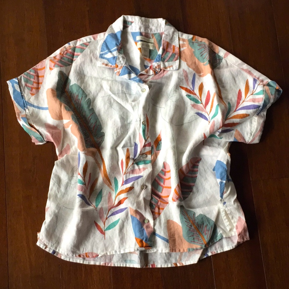 EUC Cynthia Rowley Linen Top